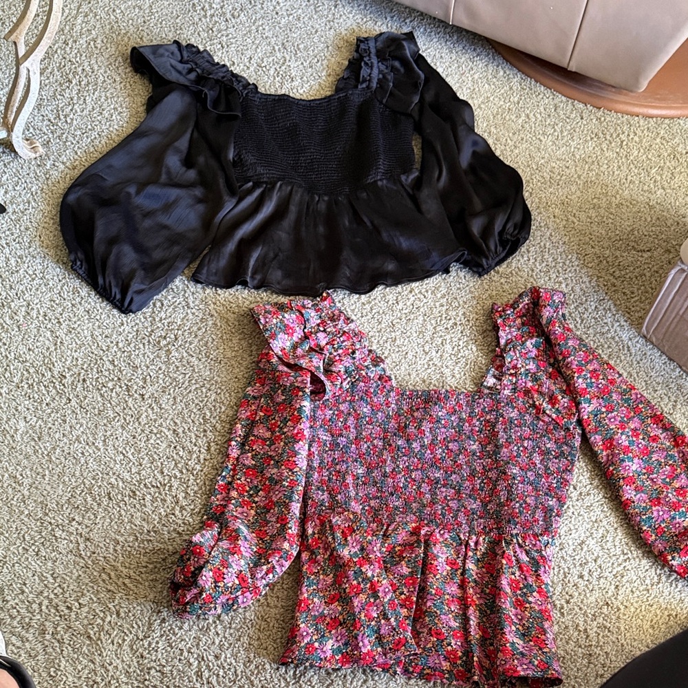 2 Entro Long Sleeve Blouses